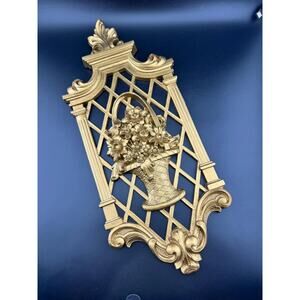 Vintage Gold Bouquet Wall Hanging - Spring